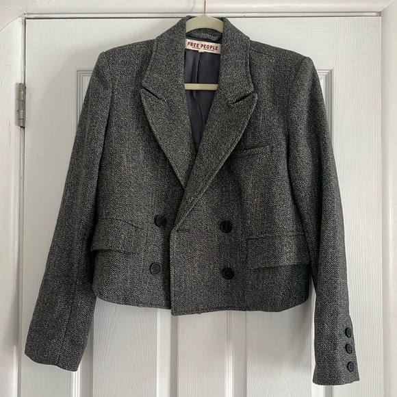 Free People Jackets & Blazers - Free People Heritage Double Breasted Crop Blazer